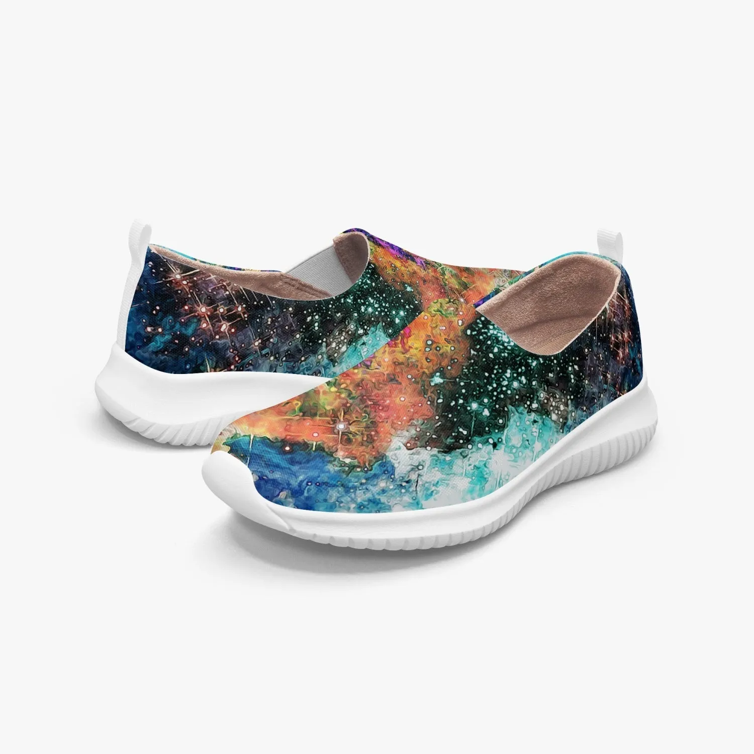 Acquiesce Apothos Psychedelic Split-Style Women's Casual Slip-On Shoes