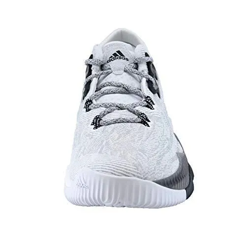 adidas Men's Crazylight Boost Low Basketball Shoes, White \ Black,9 M US