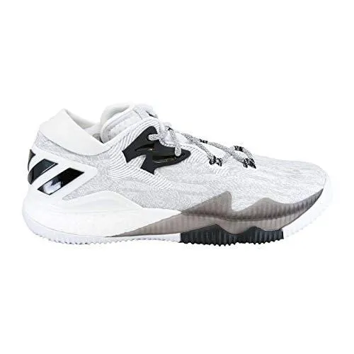 adidas Men's Crazylight Boost Low Basketball Shoes, White \ Black,9 M US