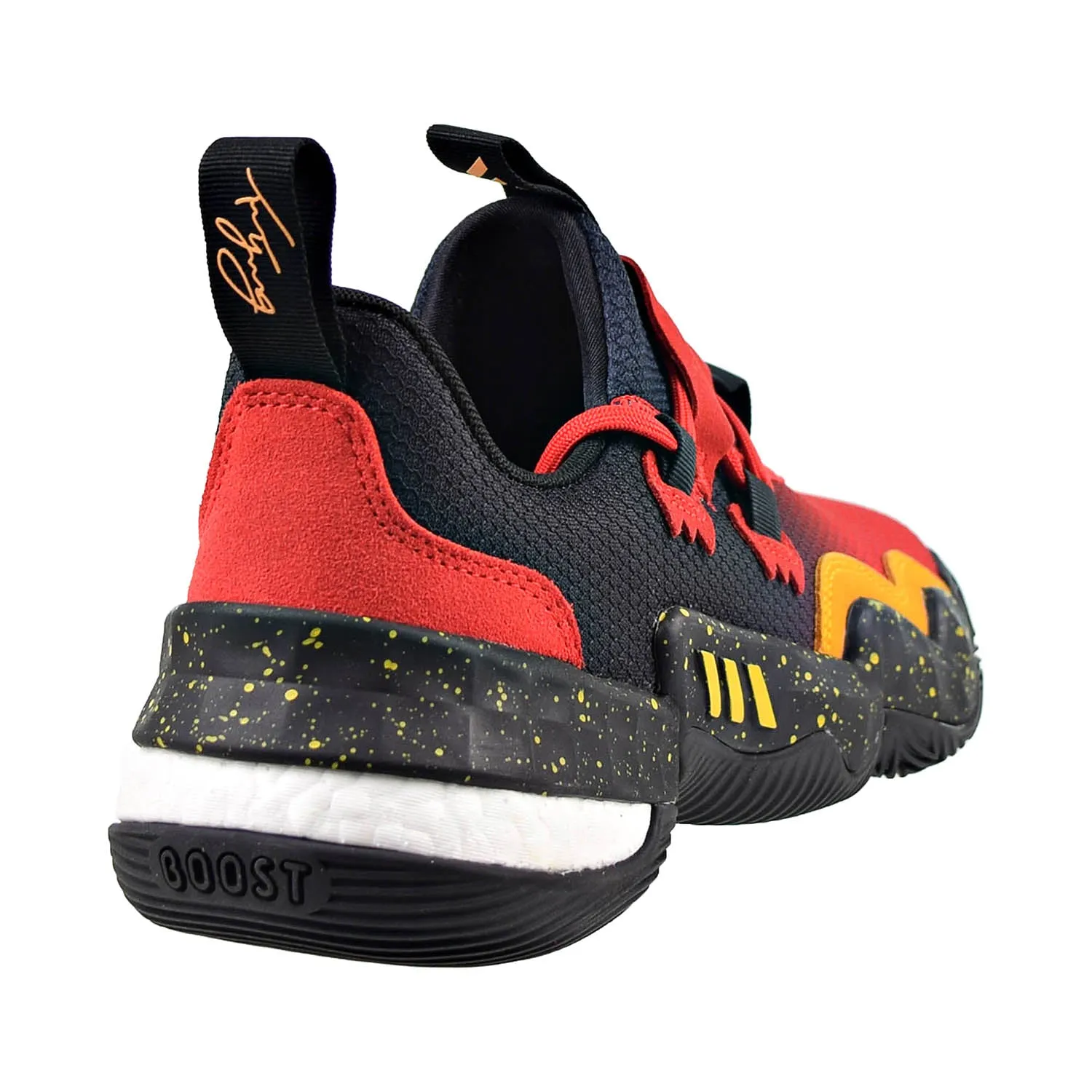 Adidas Trae Young 1 "Atlanta Hawks" Men's Basketball Shoes Black-Red-Yellow