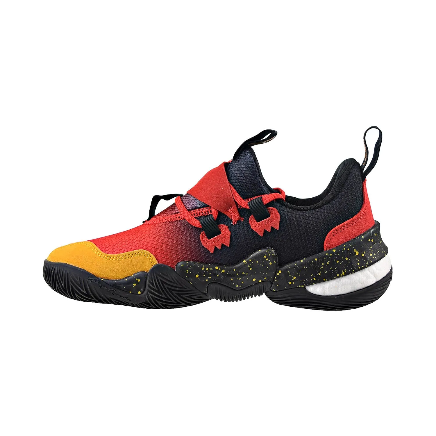 Adidas Trae Young 1 "Atlanta Hawks" Men's Basketball Shoes Black-Red-Yellow