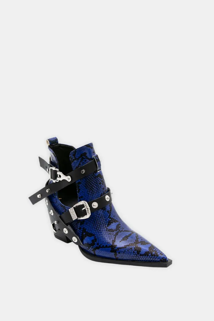 Ankle Boots Python-Effect