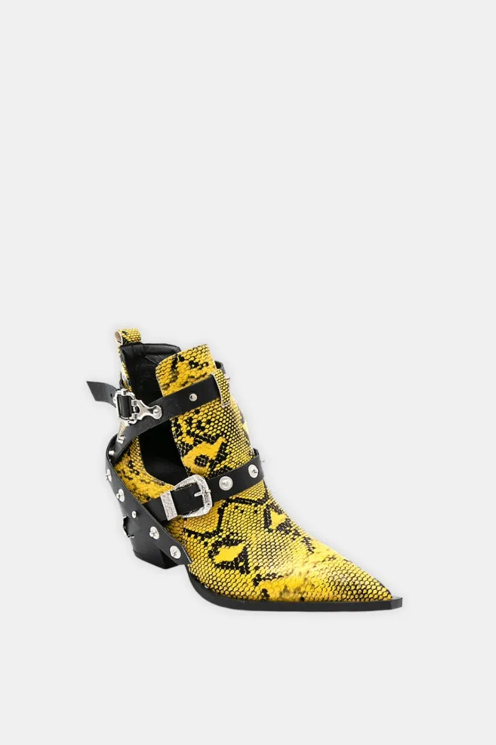Ankle Boots Python-Effect