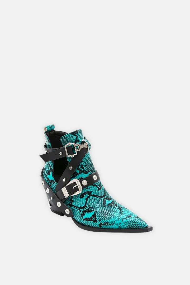 Ankle Boots Python-Effect
