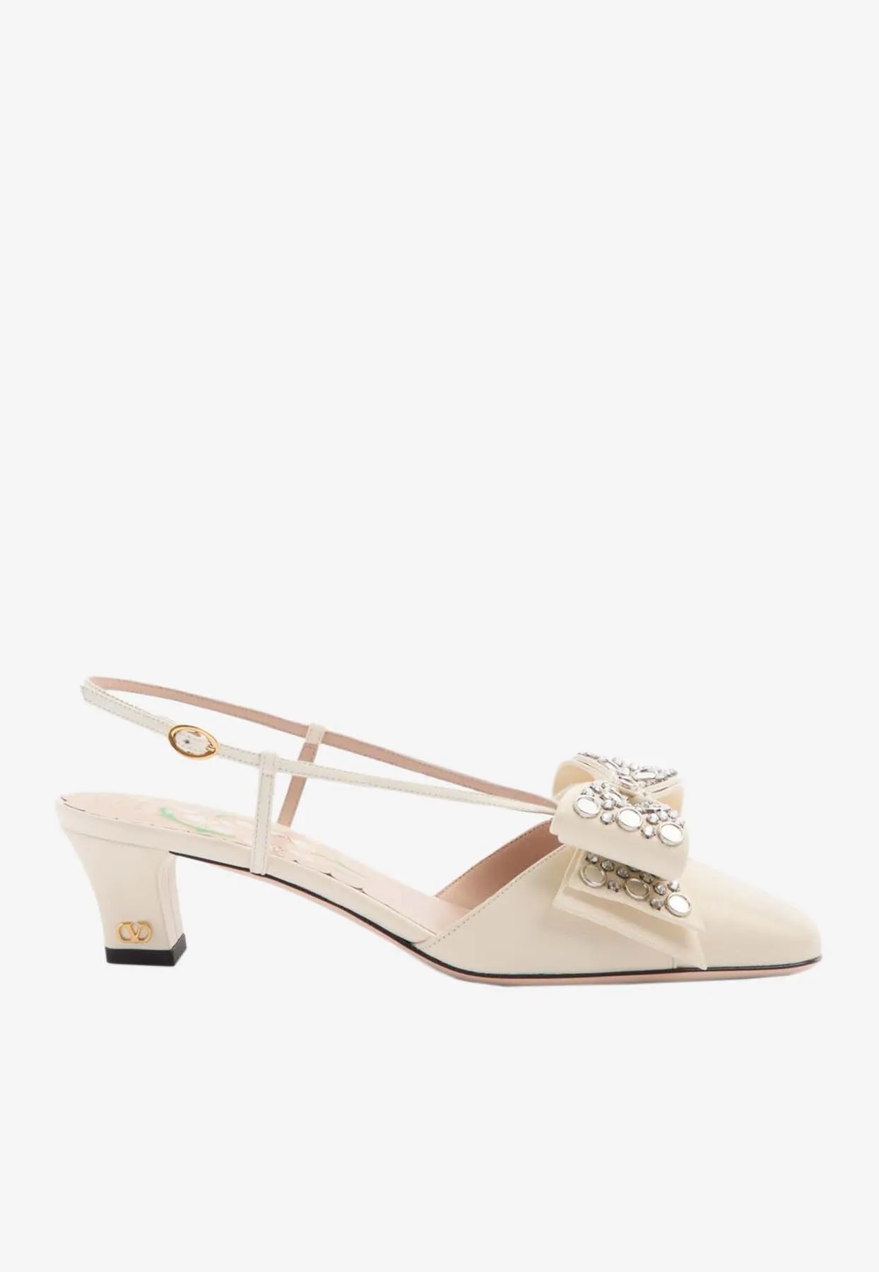 Bowow 45 Crystal Embellished Slingback Pumps