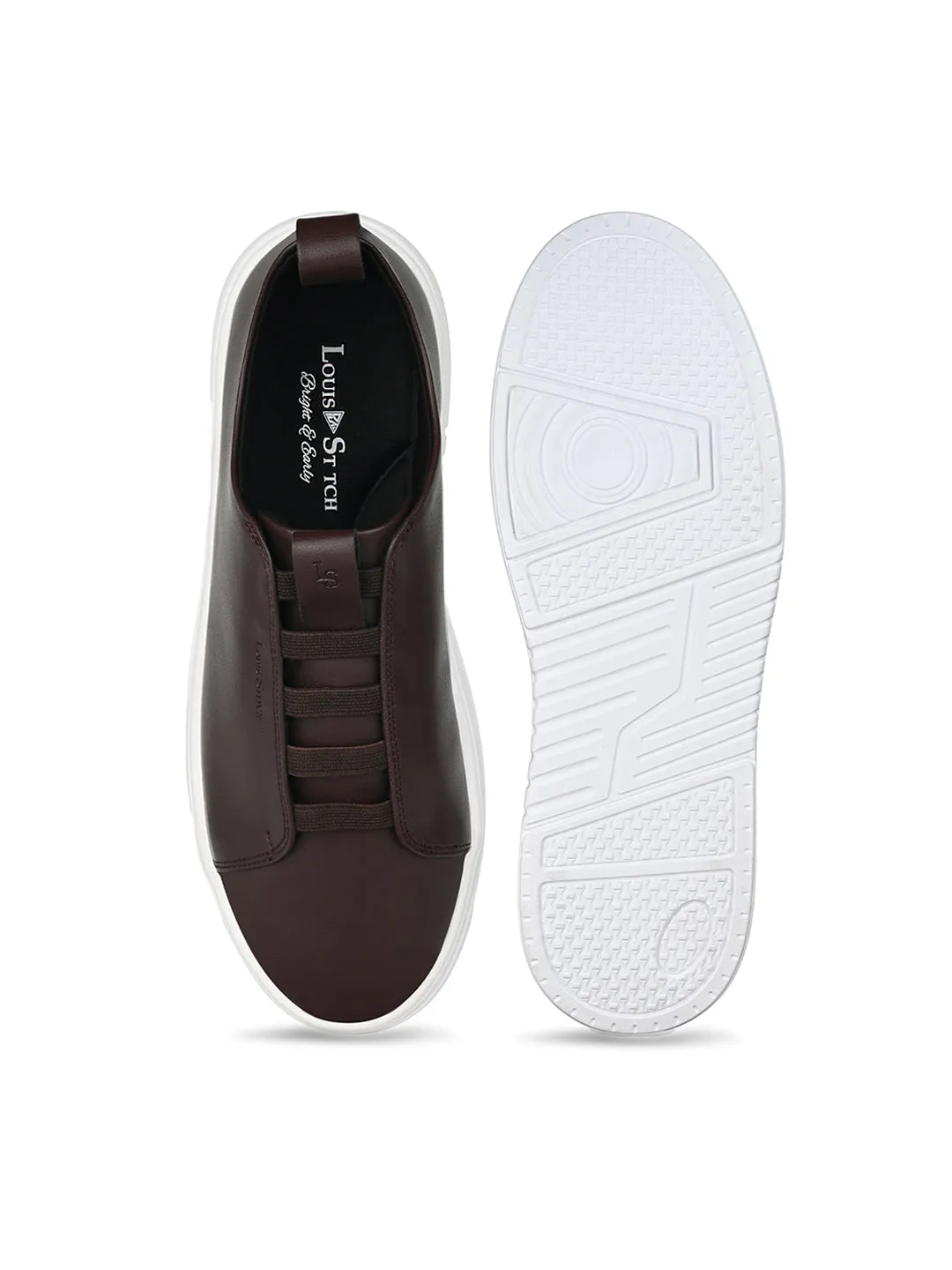 Brown Casual Slip-On Sneakers for Men