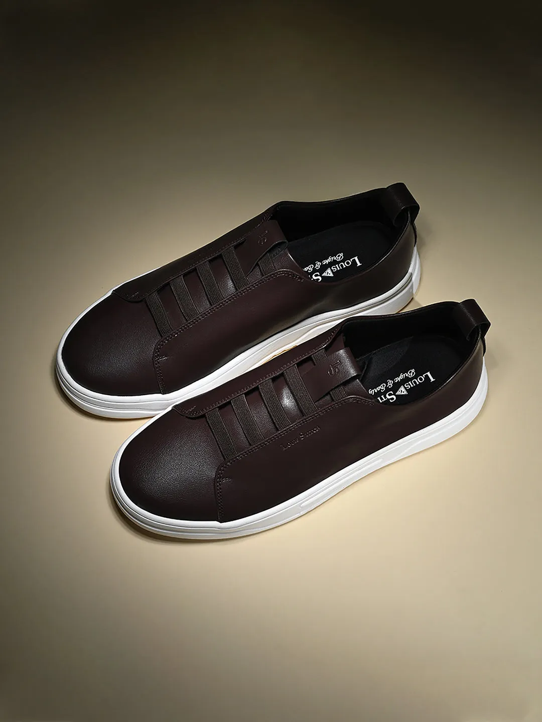 Brown Casual Slip-On Sneakers for Men