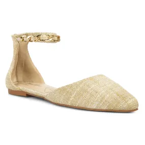 Chain Embellished Flat Sandals