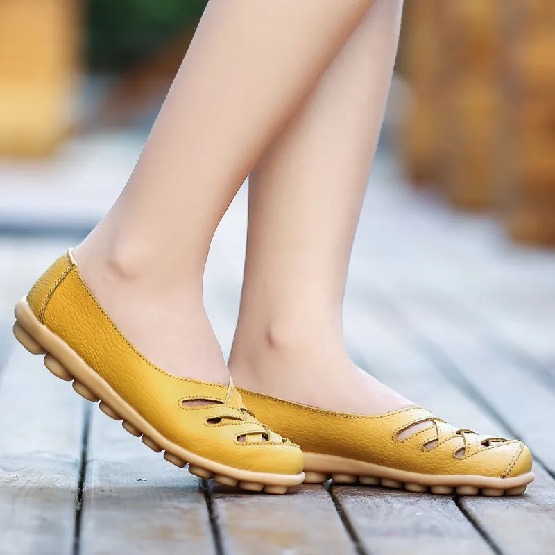 Cilool Women's Comfort sofe pu Slip On Loafer