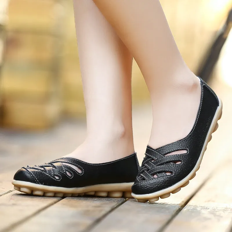 Cilool Women's Comfort sofe pu Slip On Loafer