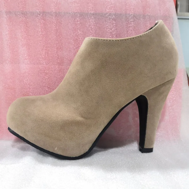 Classy and Sophisticated Low-Cut Style High Heel Boots