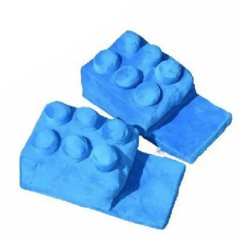 Cozy Cartoon Brick Couple Slippers