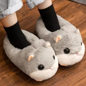 Cozy Cartoon Hamster Slippers