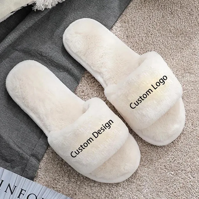 Cozy Fluffy Animal Print Indoor Slippers