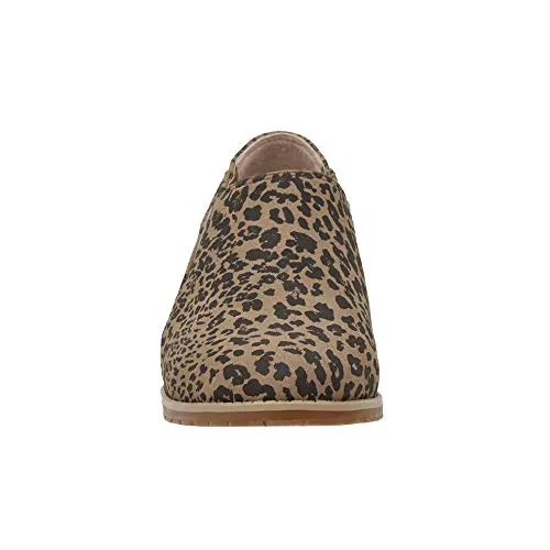 Cushionaire Duffy Cheetah Twin Gore Slip on Memory Foam Casual Loafers Shoes