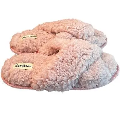 Dearfoams Lexi Womens Pink Slippers
