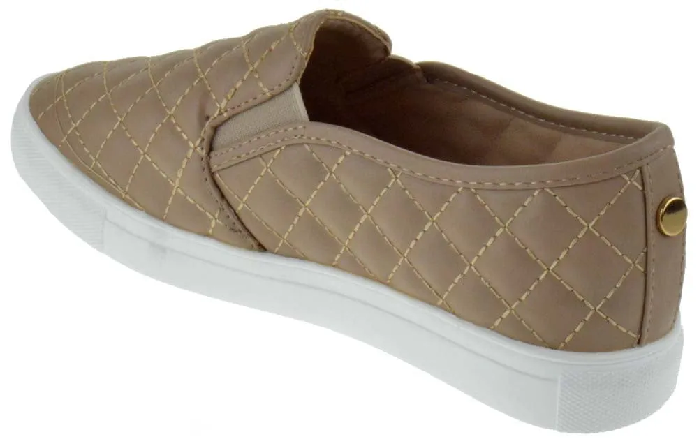 Design 34 Women's Quilted Slip On Sneakers