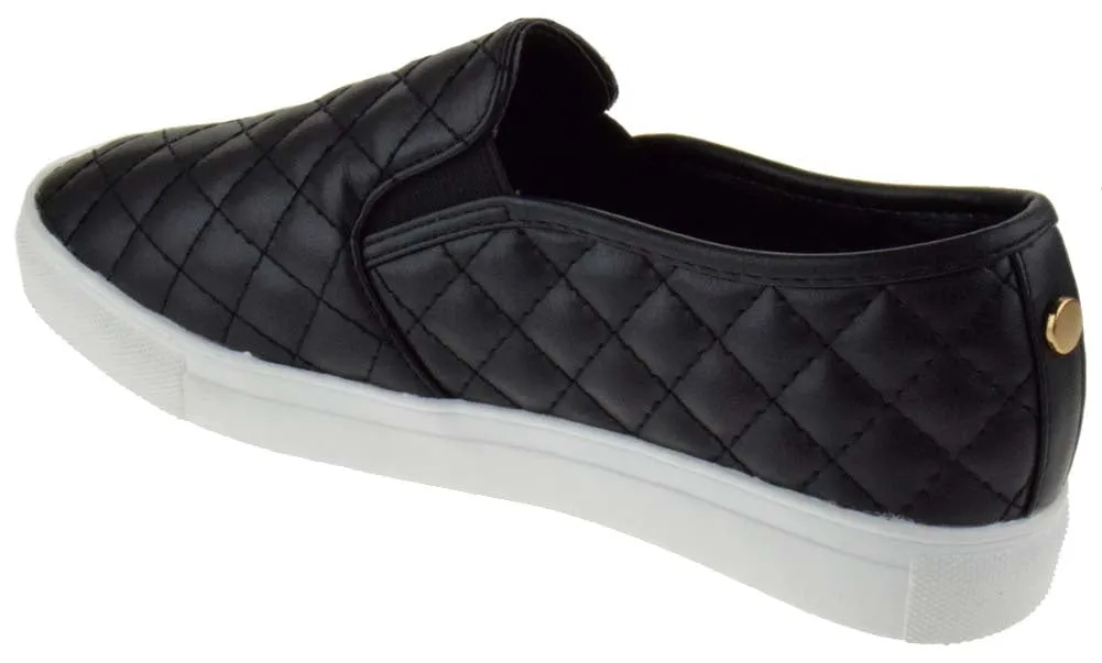 Design 34 Women's Quilted Slip On Sneakers