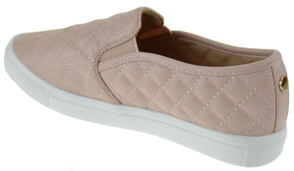Design 34 Women's Quilted Slip On Sneakers