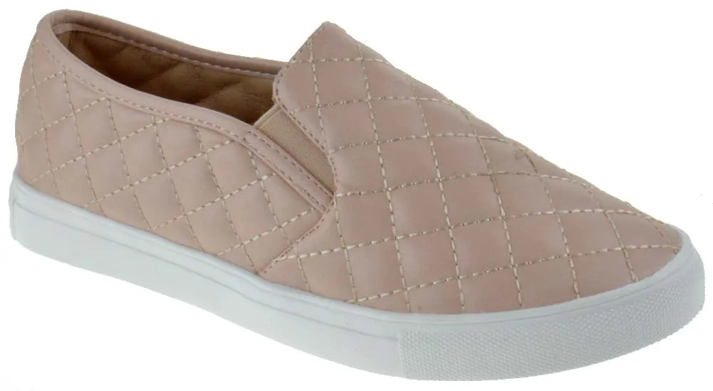 Design 34 Women's Quilted Slip On Sneakers