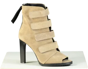 DKNY Beige High Heel Suede Boots UK 6.5