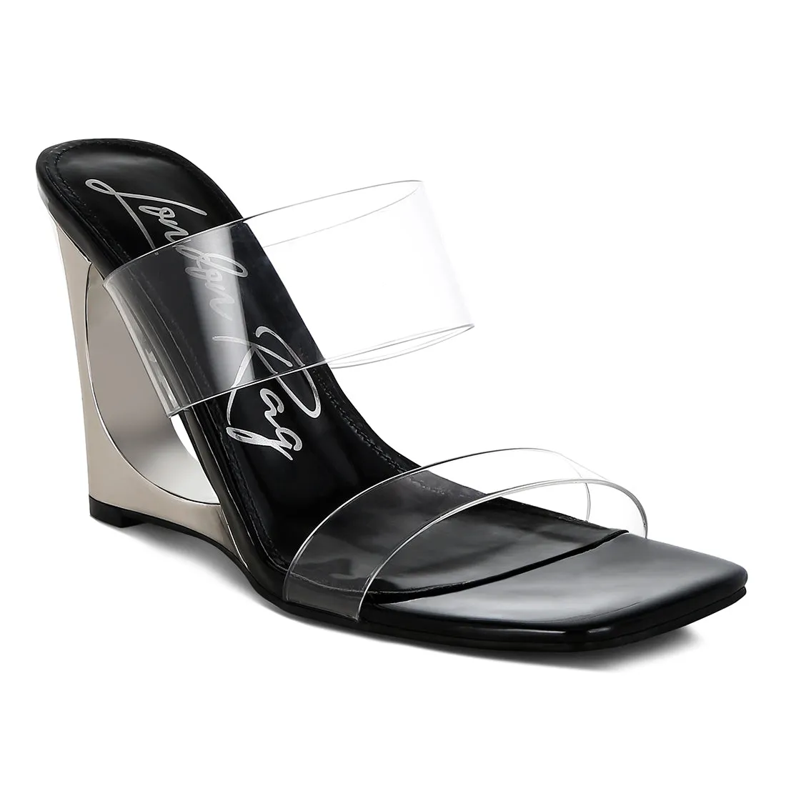 Fantasy Wedge Heel Clear Sandals