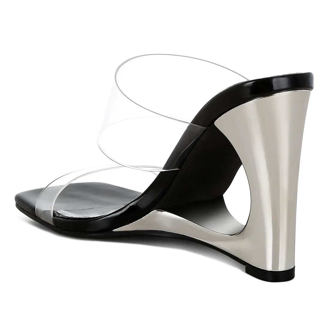 Fantasy Wedge Heel Clear Sandals