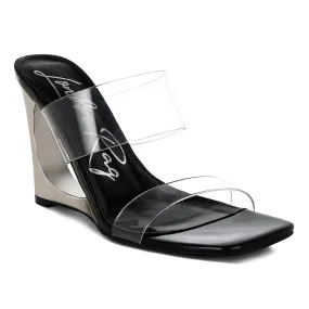 Fantasy Wedge Heel Clear Sandals