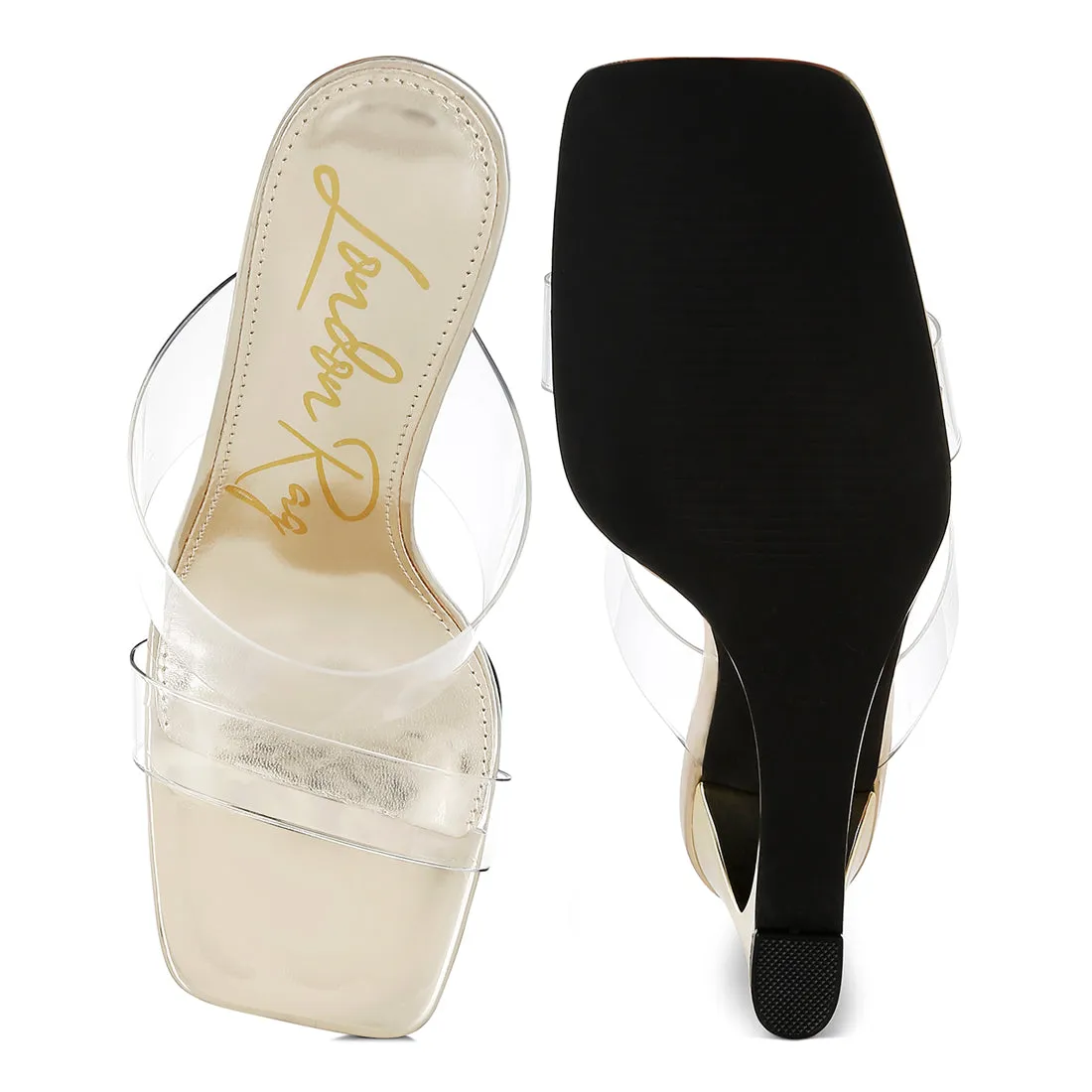 Fantasy Wedge Heel Clear Sandals