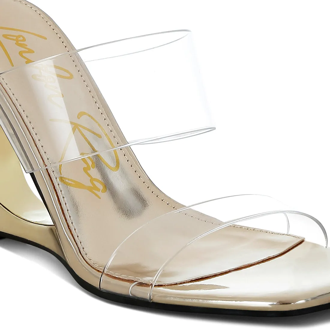 Fantasy Wedge Heel Clear Sandals