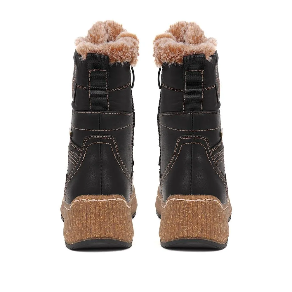 Faux-Fur Weather Boots - WOIL38034 / 324 570