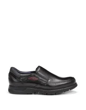 Fluchos Men's Celtic Loafers- Black