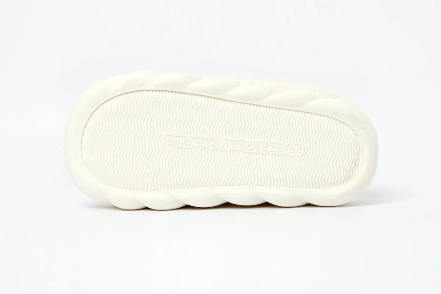 Fur Slippers: Bichon (Cream)