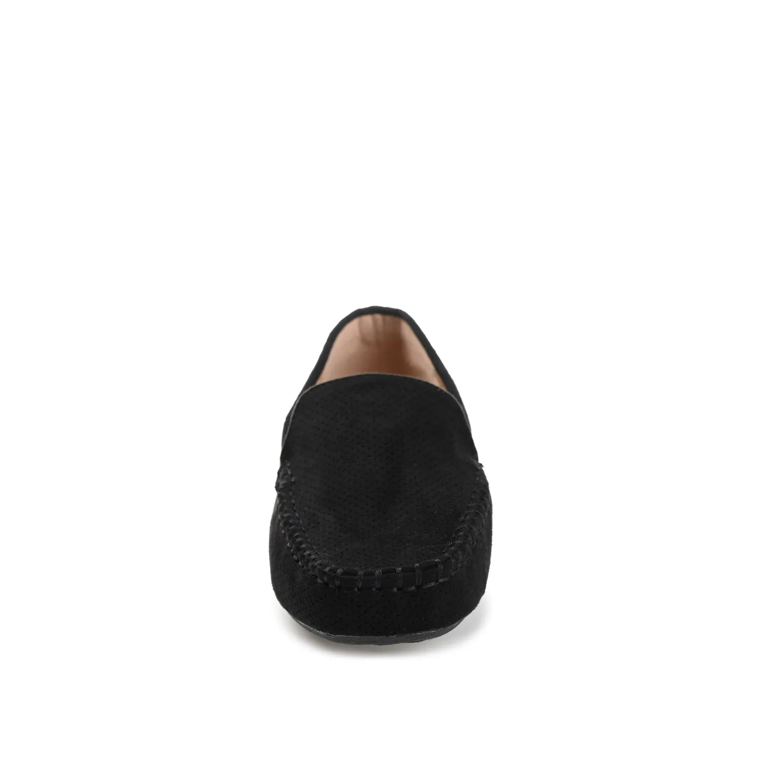 HALSEY MOC TOE LOAFER FLATS IN WIDE