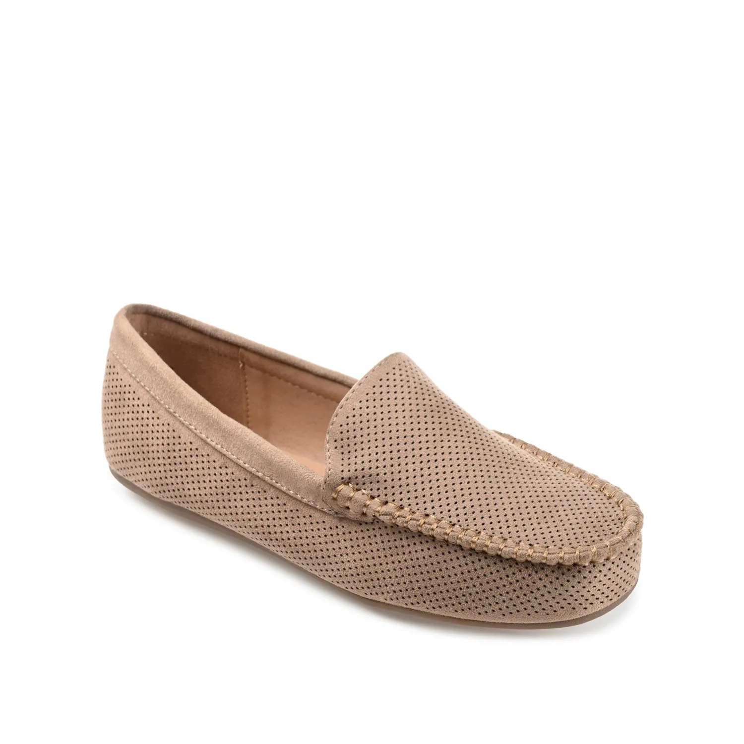 HALSEY MOC TOE LOAFER FLATS IN WIDE