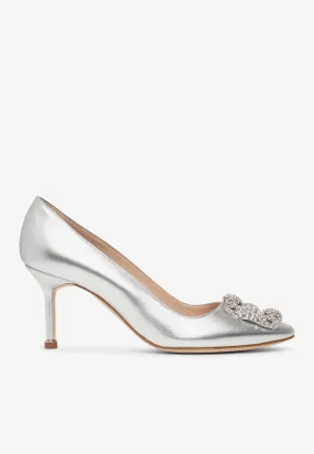 Hangisi 70 Crystal Buckle Pumps