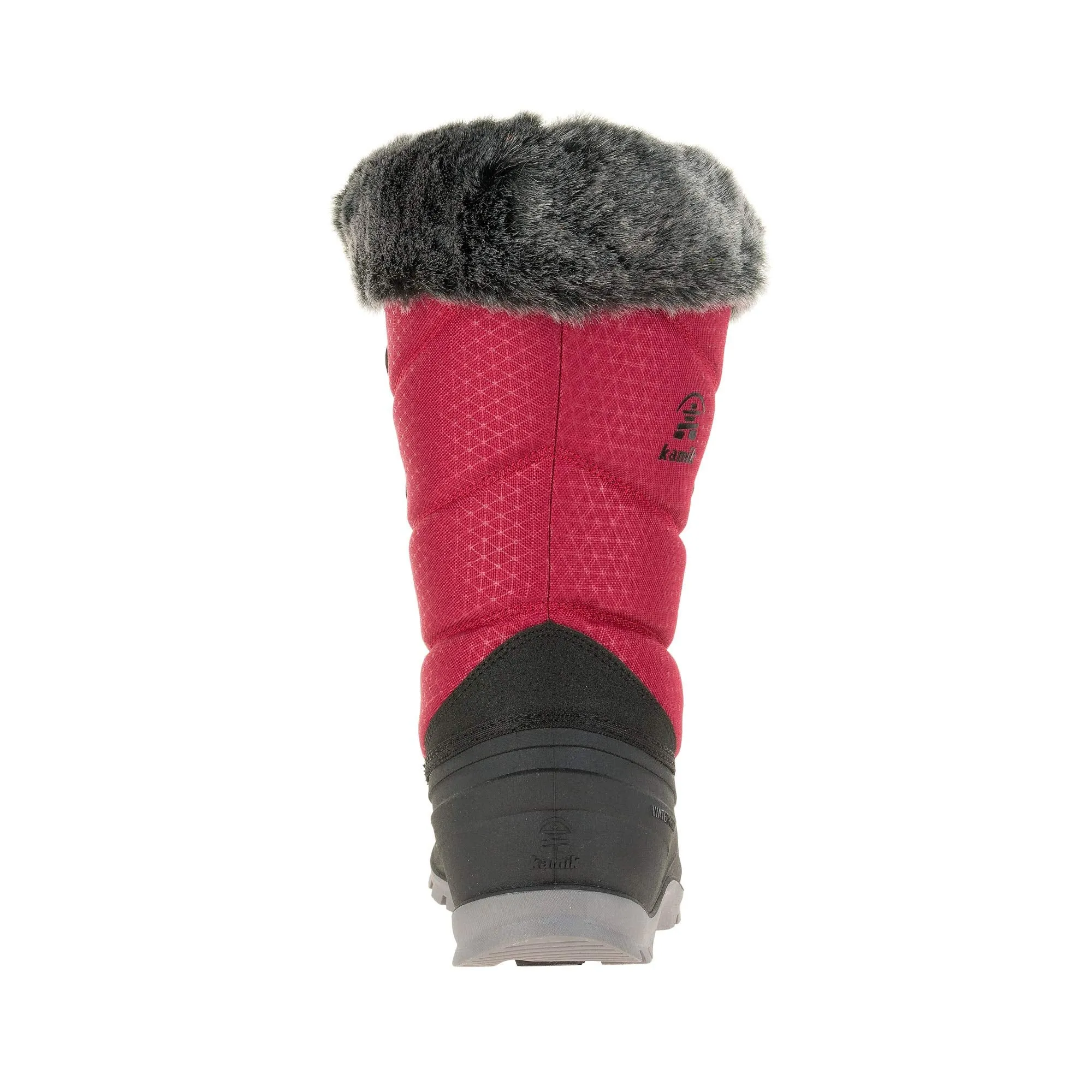 Kamik Women's Momentum2 Snow Boot Red Fur Lined Waterproof Boots (9)