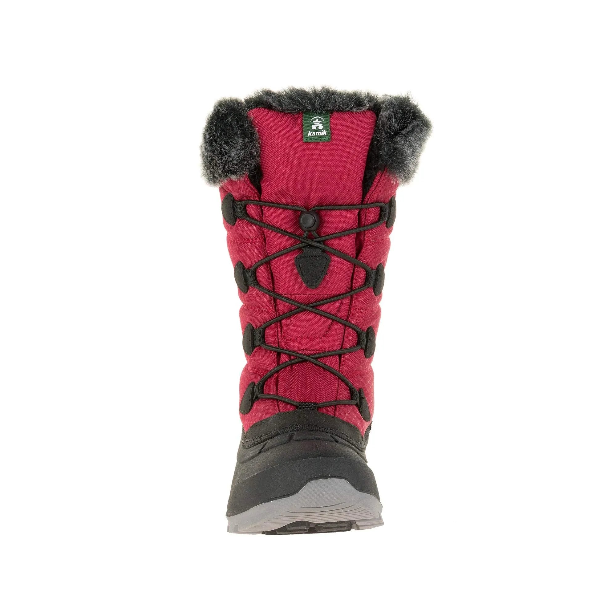 Kamik Women's Momentum2 Snow Boot Red Fur Lined Waterproof Boots (9)