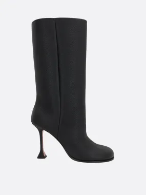 Liya Grained Leather Ankle Boots