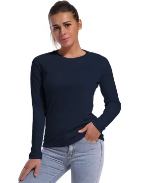 Long Sleeve Athletic Shirts darknavy_Running
