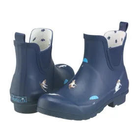 Navy-Cats & Dogs Rain Boot