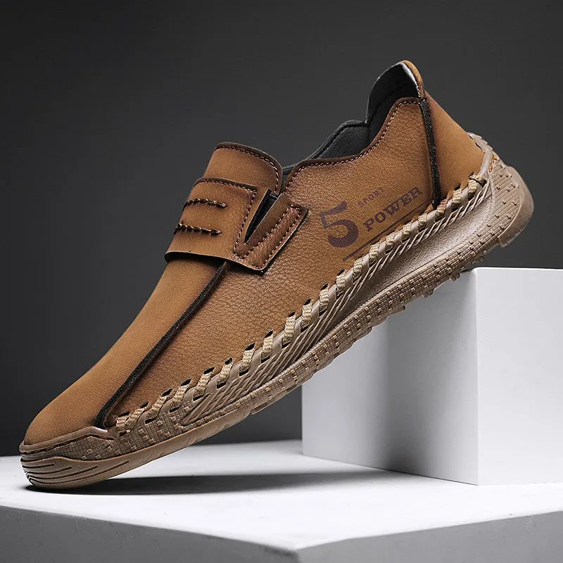 New Men's Casual Comfy Leather Shoes