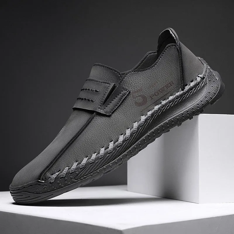 New Men's Casual Comfy Leather Shoes