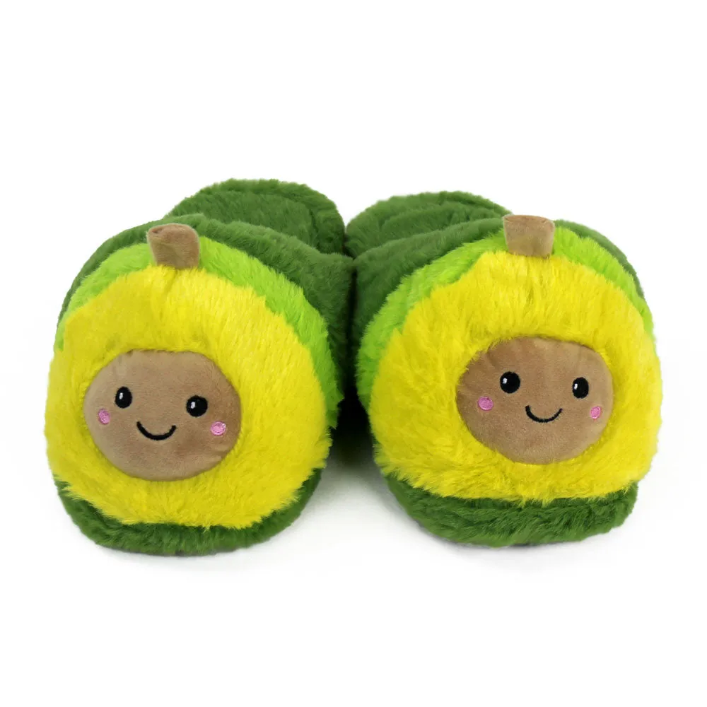 Novelty Slippers JulesRoche Fun Plush Avocado