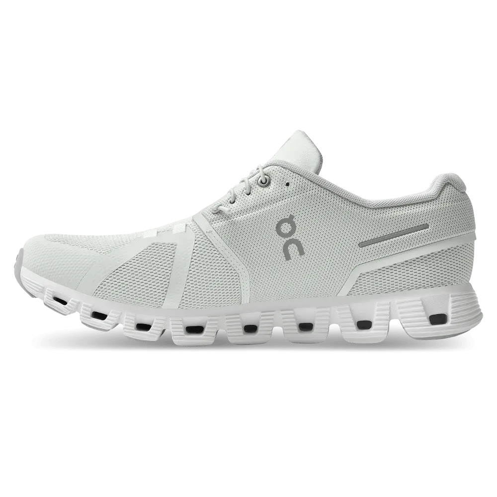On Cloud Men's Cloud 5 Running Shoes- Ice/White