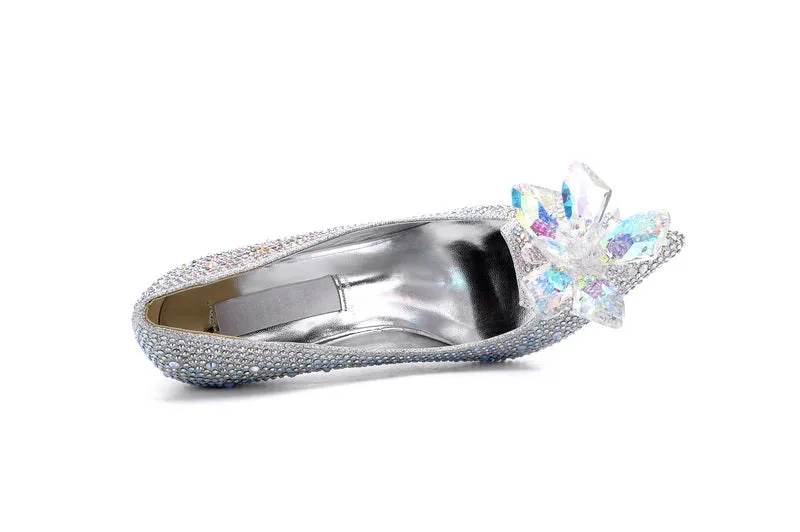 Pointed Toe Crystal Pumps
