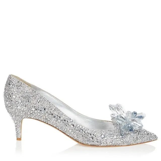 Pointed Toe Crystal Pumps
