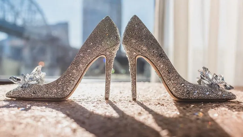 Pointed Toe Crystal Pumps