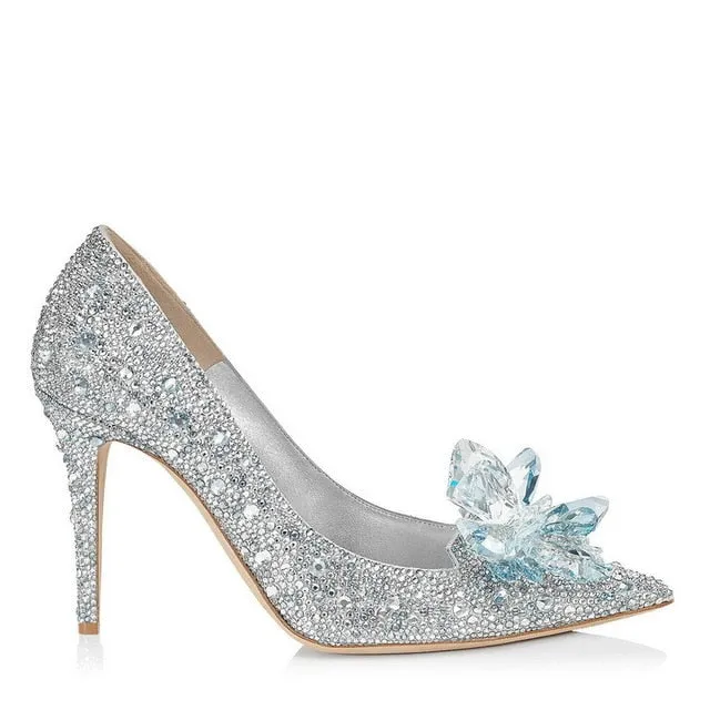 Pointed Toe Crystal Pumps