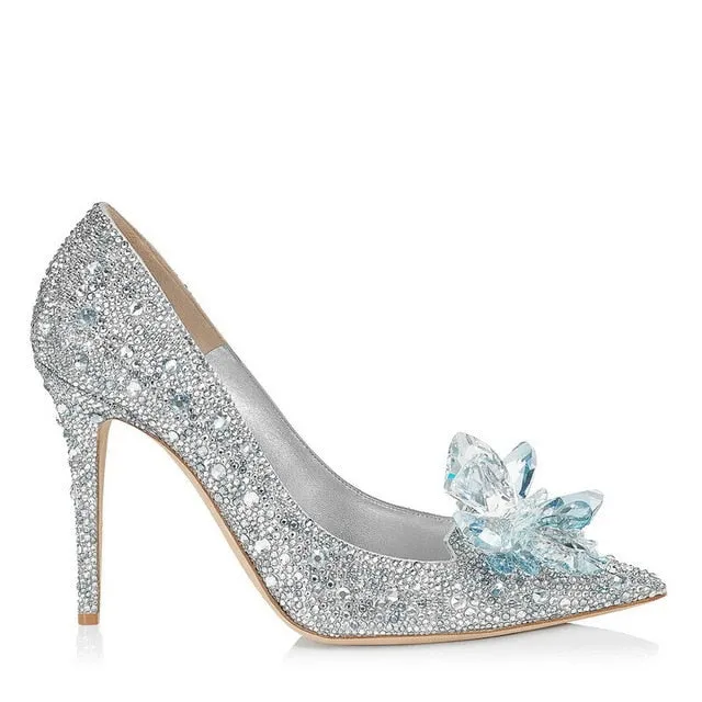 Pointed Toe Crystal Pumps